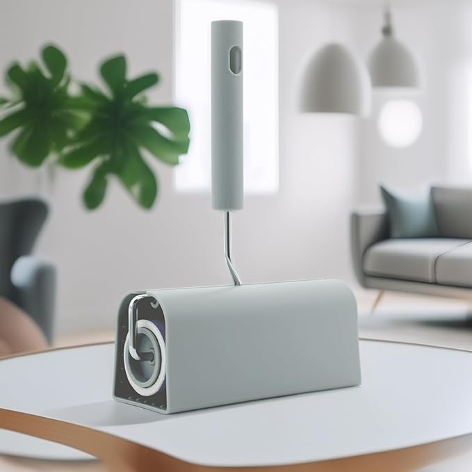 Extra Sticky Large Surface Lint Roller, 6.3'' Giant Lint Roller for Pet Hair, Lint Remover Roller for Cat Hair, Clothes, Furniture, 1 Handle + 270 Sheets, with Dust-Proof Case-PawvioPets