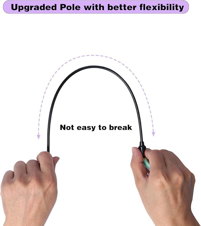 Cat Wand Toys Interactive Kitten Toys Cat Teaser Wand String Feather for Indoor Colorful Ribbon Wands Stick Toy Cat Charmer-3 Packs-PawvioPets