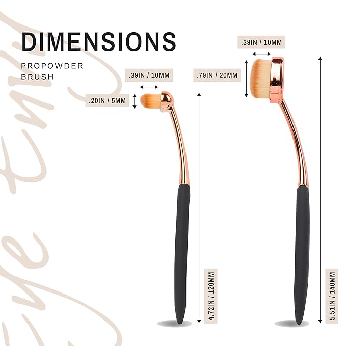 Eye Envy ProPowder Applicator Brush for Dogs and Cats. Use to safely and evenly apply Tear Stain Powder. Small. Washable superfine fiber hair. Long tapered bristles. Ergonomic handle-PawvioPets