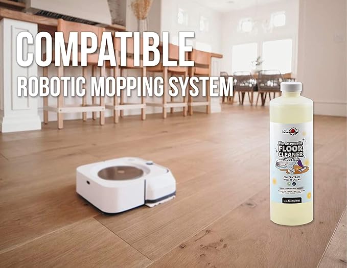 DU-MOST Enzymatic Floor Cleaner Concentrate (1 Oz Makes 1 Gal), No, Streak, No Rinsing, Kids & Pets Safe, Hard Surface Floors, Citrus Scent, 16 Fl Oz-PawvioPets