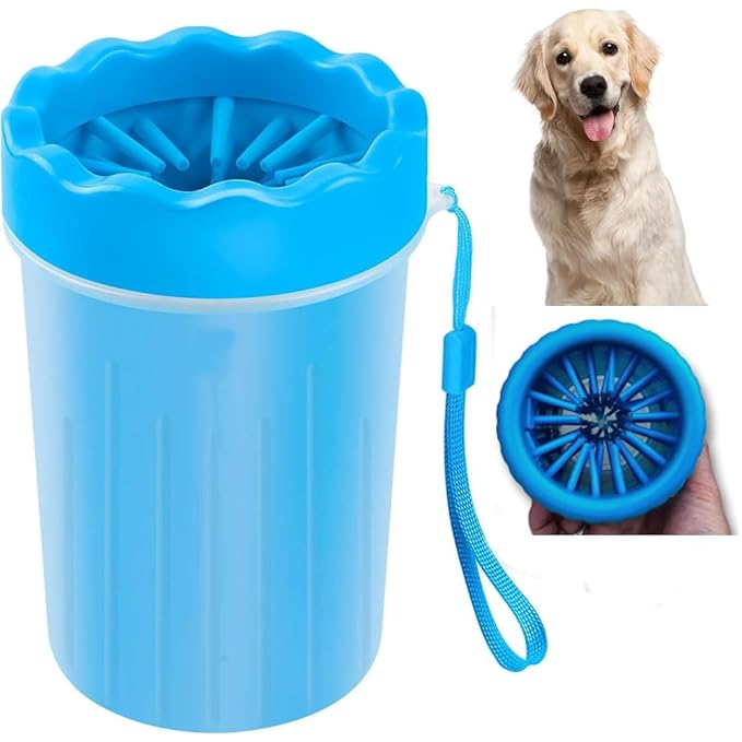 Dog Paw Cleaner Cup - Silicone Bristle Pet Paw Washer for Small, Medium, and Large Dogs & Cats | Easy-to-Use, Mess-Free Paw Cleaning Tool for Muddy Paws-PawvioPets
