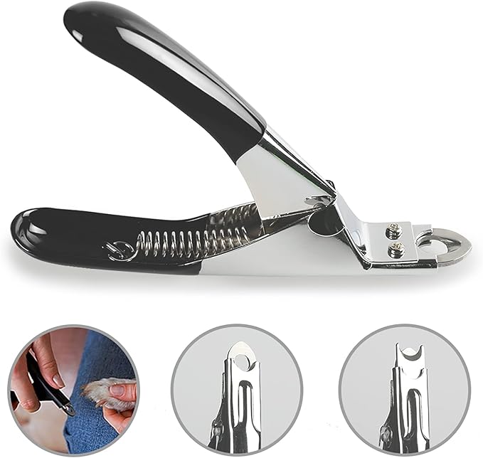 Dog Cat Pets Nail Clippers, Professional Pets Claw Trimmer with Free Nail File, Sharp Stainless Steel Blade, Sturdy Non Slip Handles - for Safe, Professional at Home Grooming-PawvioPets
