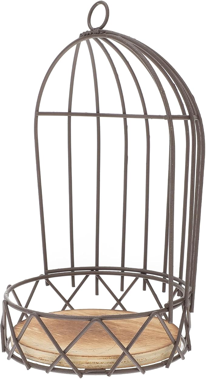 Farmhouse Birdcage Candle Holder Bird Cage Decor Lanterns Decorative Metal Candlestick Vintage Bird Cage Planter Holder Tealight Hanging Birdcage Lantern Flowerpot for Wedding Table Decor-PawvioPets