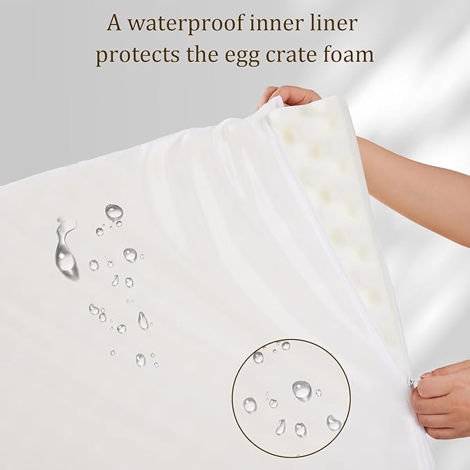 Bedfolks Orthopedic Dog Bed Extra Small, Waterproof Dog Sofa Bed for Small Dogs & Cats, Egg Foam Pet Couch Bed with Removable Washable Cover and Nonslip Bottom, Dark Grey-PawvioPets