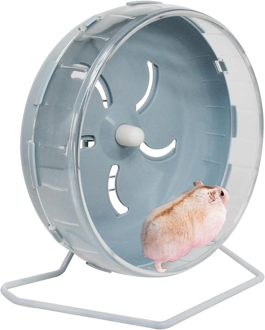 GKYZBB Hamster Wheel, 8.5 inch Silent Hamster Exercise Running Wheel with Stand,Pet Small Animals Exercise Running Toys,Adjustable Quiet Spinner for Guinea Pigs, Sugar Gliders, Gerbils-PawvioPets