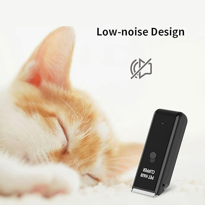 Dog Cat Home Hair Waterproof Clipper Portable Electric USB Rechargeable Pet Grooming Tools Low Noise Shaver Cordless Trimmer for Small and Large Pets-PawvioPets