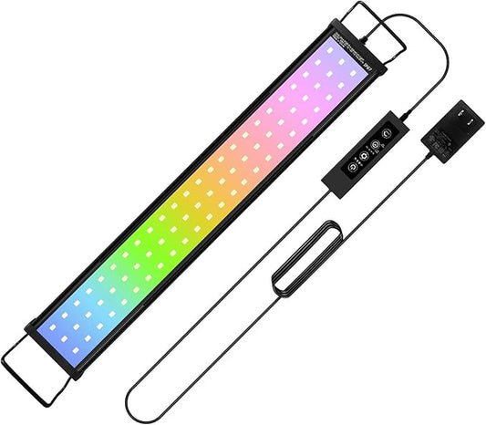 45W LED Aquarium Light for Plants,Full Spectrum Fish Tank Light with Timer,24/7 Lighting Cycle,Daylight Moonlight Mode Aquarium LED Light for 36 to 42 Inch Freshwater Planted Tank-PawvioPets