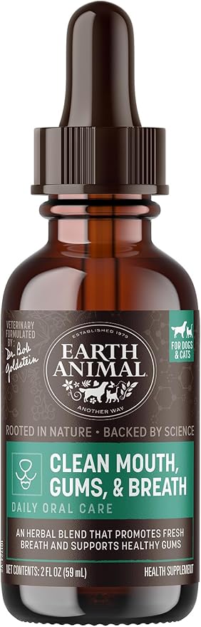 Earth Animal Herbal Remedies | Clean Mouth, Gums and Breath | 2 fl oz-PawvioPets