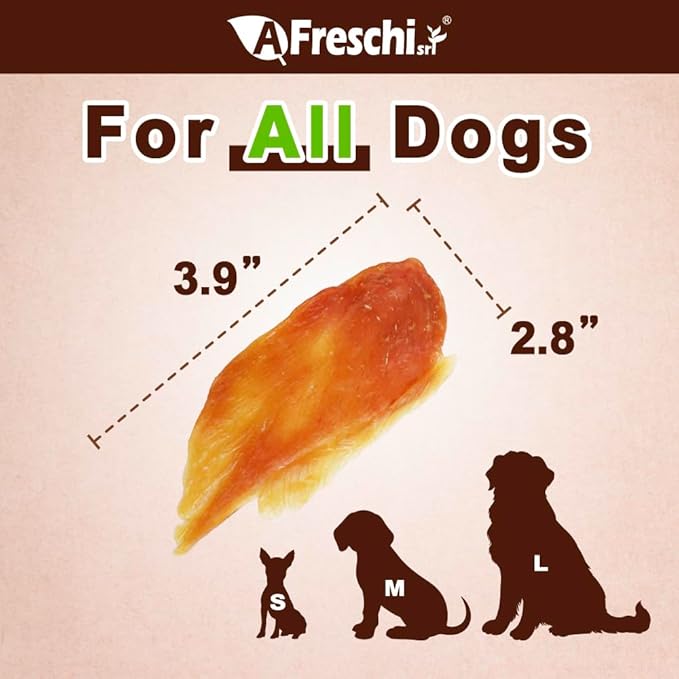 Afreschi Turkey Jerky Dog Treats – 4 oz, USA-Sourced Trukey, All-Natural, Hypoallergenic, High-Protein, Low-Fat, Healthy & Easily Digestible, Puppy & Training Snack-PawvioPets