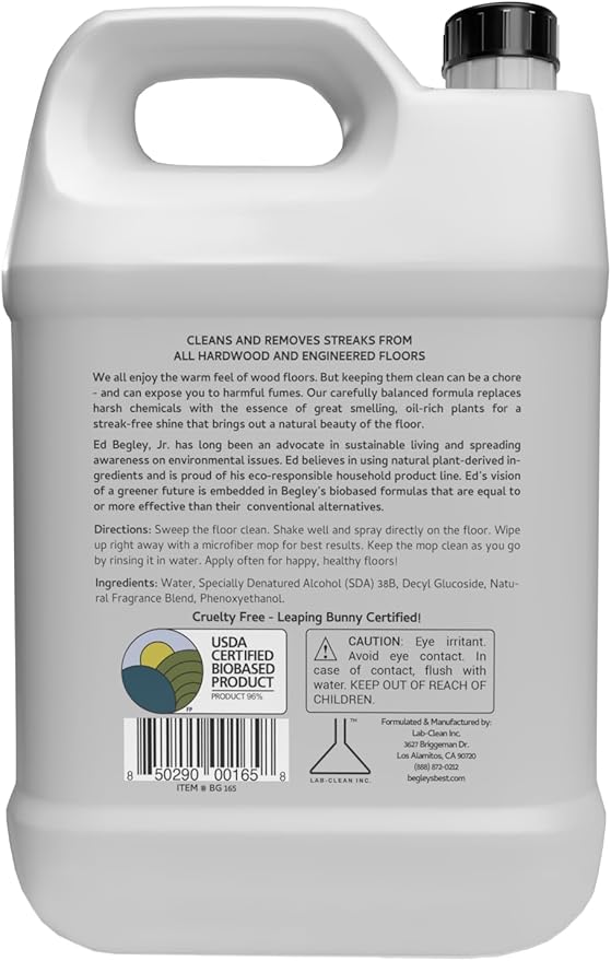 Begley's Hardwood Floor Cleaner Spray - Hard Wood Floor Cleaner for Mopping - Citrus Scent Hardwood Cleaner - 24oz & 64oz Refill Set-PawvioPets