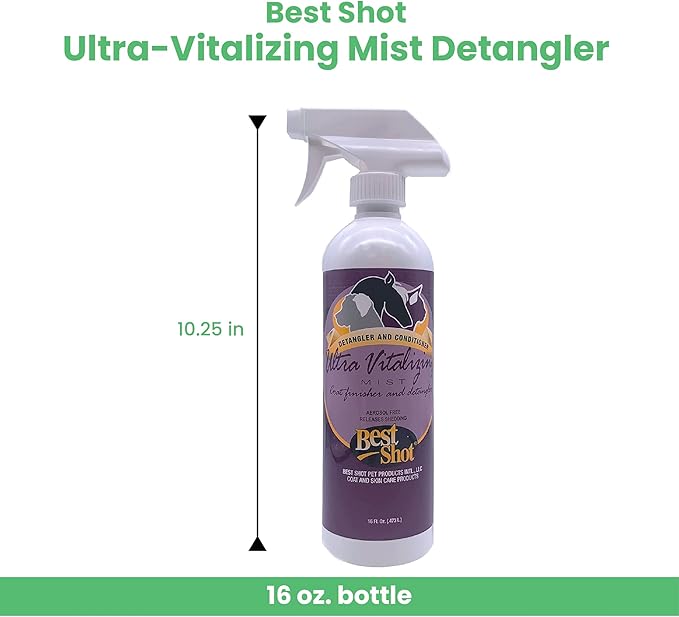 Best Shot Ultra Vitalizing Mist Detangler, 16 oz-PawvioPets