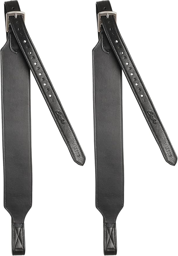 Exion Wide Stability Stirrup Leathers for English Saddles | Premium Cowhide Leather | Enhanced Leg Stability & Comfort | Sizes: 48" to 62"-PawvioPets