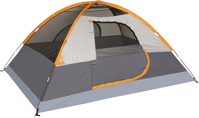 Amazon Basics Camping Tent, 3-Season Dome Design with Rainfly-PawvioPets