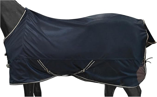 BARN & STABLE Breathable and Tear-Resistant Horse Fly Sheet with UV Protection Equine Summer Sheet Horse Fly Blanket with Removable Web Leg Straps-PawvioPets
