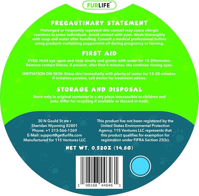 FurLife Blue Dog Tag, Flea and Tick Prevention for Dogs - Waterproof Pendant for Collar, Safe for All Breeds-PawvioPets