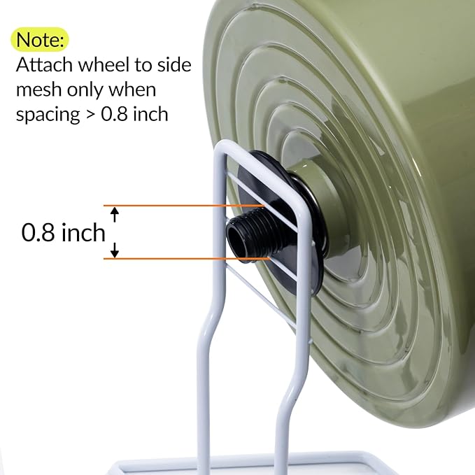 8.4" Silent Hamster Wheel, Non-Slip Track, Exercise, Release Stress, Relieve Anxiety, Adjustable Height Stand, for Syrian Dwarf Hamster, Gerbil, Mice, Other Small Medium Sized Pets, Green-PawvioPets