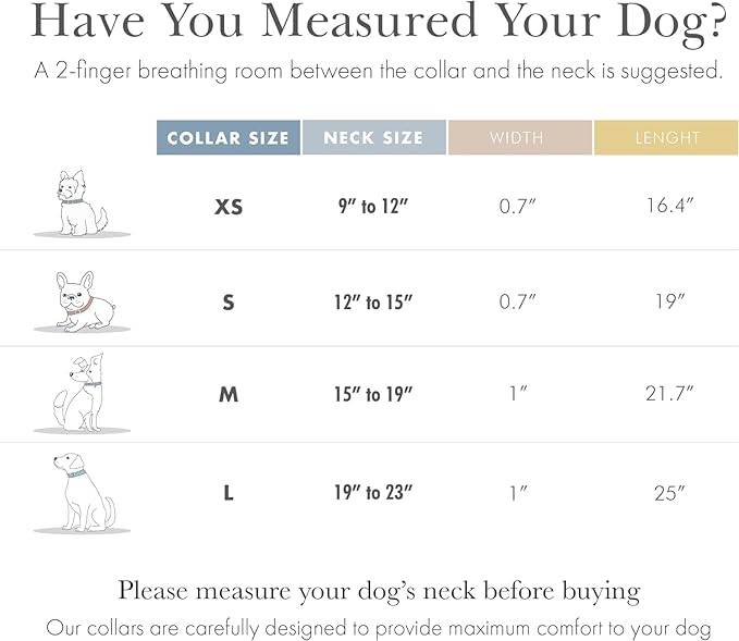 Cupertino Dog Collars, Harnesses & Leashes Made from Vegan Leather with Dog Tracker Device Holder Adjustable Dog Collar - Color Blue, Medium-PawvioPets