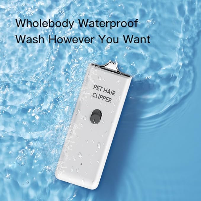 Feet Hair Trimmer, Dog Clippers,Quiet Washable USB Rechargeable Cordless Dog Grooming Kit,Electric Pets Hair Trimmers Shaver Shears for Dogs and Cats White-PawvioPets