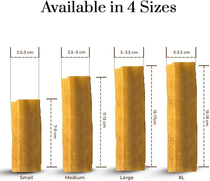 Dogsee Original Himalayan Yak Cheese Dog Chews (Small - 3 Bars) | Fights Plaque and Tartar| Yak Chews for Small Dogs | Rawhide Free | Easily Digestible Dog Treats-PawvioPets