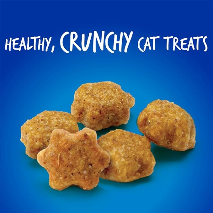 Fruitables Cat Treats Crunchy Cat Treats Packed with Protein Healthy Low Calorie Free of Wheat, Corn and Soy Made with Real Chicken and Blueberry 30 Ounces-PawvioPets