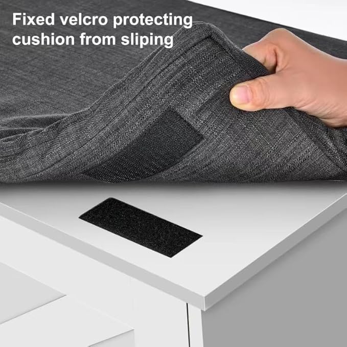 2-Tier Storage Bench, Shoe Bench with Padded Seat Cushion, Entryway Bench with 2 Barn Doors, Adjustable Shelf, 13.8" D x 39.4" W x 17.7" H, for Entryway, Living Room, Bedroom, White-PawvioPets