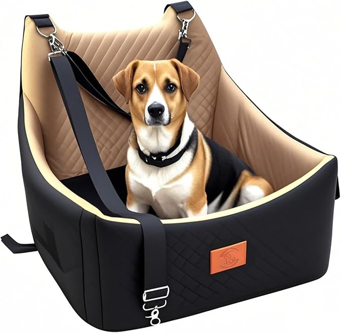 Dog Booster Car Seat for Medium and Small Sized Dogs Pet Car Bed Easy to Remove and Washable with Thickened Cushion Fits Cars Trucks and SUVs-PawvioPets