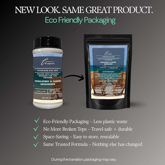 Endless Escape Carpet Freshener Powder 16 oz | Powerful Odor Eliminator for Home | Upholstery Deodorizer | Carpet Deodorizer | Pet Urine | Cat Litter Box | Endless Escape Fragrance.-PawvioPets