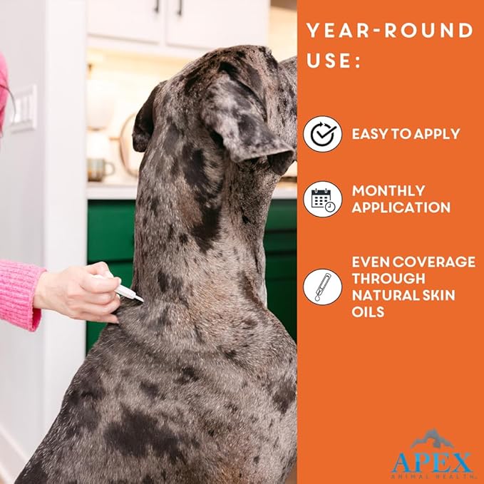 Apex Plus Flea and Tick Prevention for Dogs | Small (5-22 lbs) | 6-Month Supply | Dog Flea and Tick Treatment | 24-Hour Activation, Waterproof, 30-Day Protection-PawvioPets