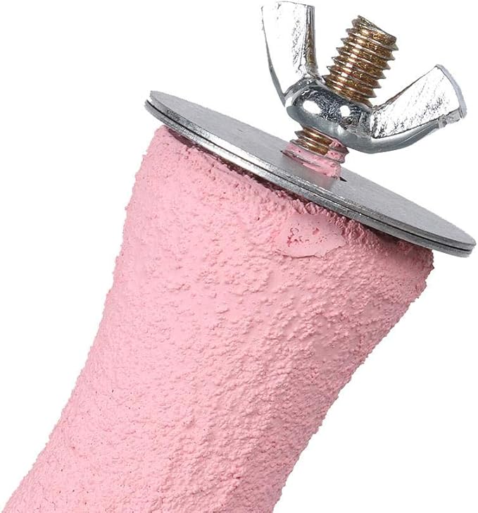 Bird Perch, and Beak Frosted Grinding Bar Standing Stick Cage Toy for Parakeet African Grey Cockatoo Budgies Cockatiel(L)-PawvioPets