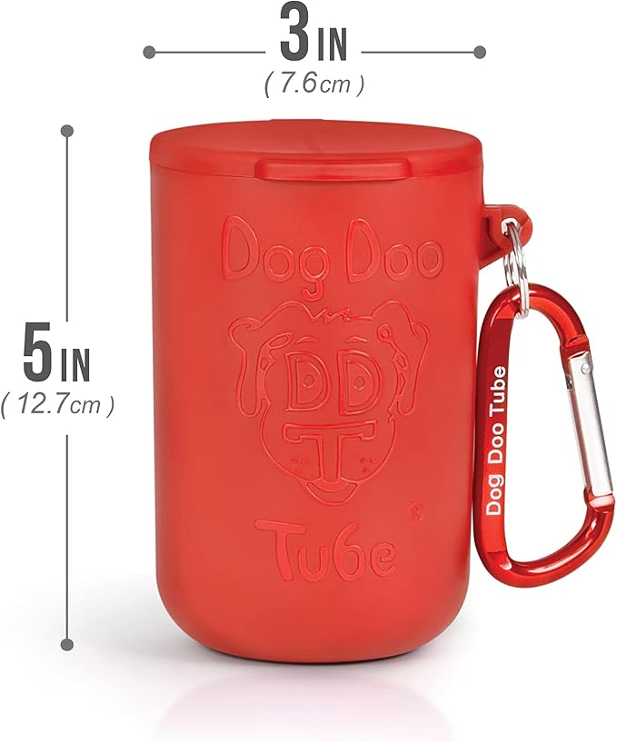 Dog Doo Tube Filled Dog Waste Bag Holders - Reusable Dog Poop Bag Tubes Designed to Keep in Odors and Germs-PawvioPets