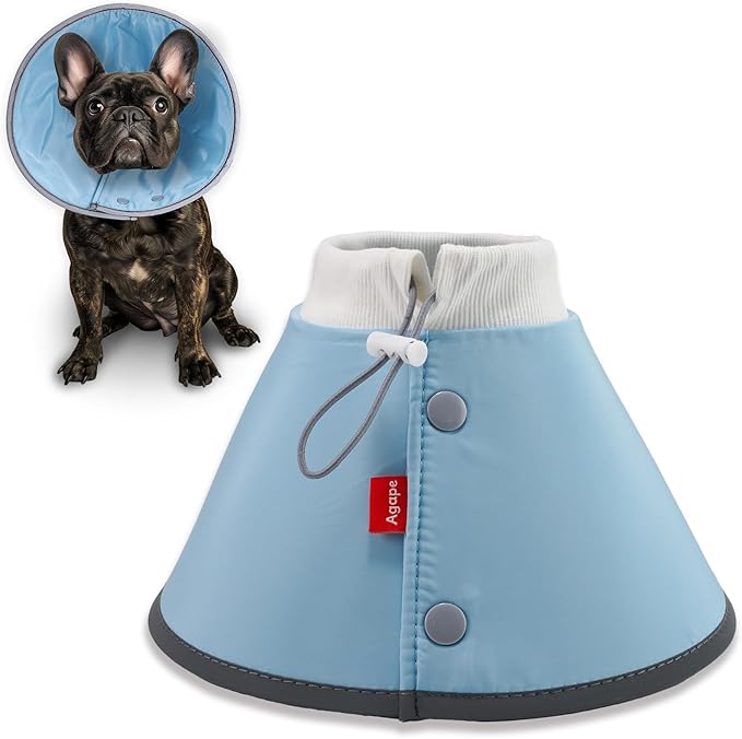Agape Soft Dog Cone for Small Dogs & Cats, Comfy Dogs Recovery Collar After Surgery, Adjustable E Collar Alternative to Stop Licking, Protective Elizabethan Collars for Pup, Comfortable Dog Cones-PawvioPets
