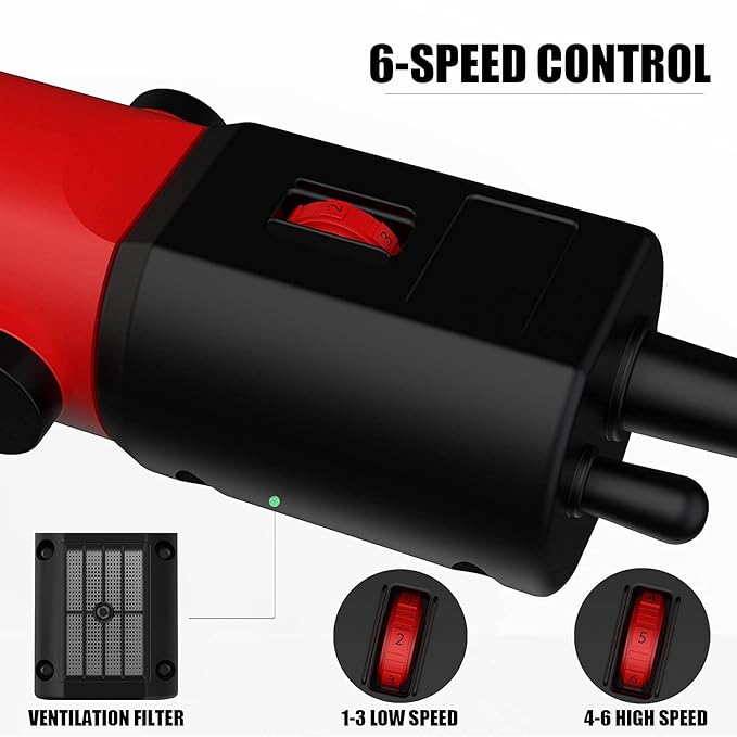 550W Professional Electric Sheep Clipper, 6 Speeds Heavy Duty Dog Shears for Thick Fur-PawvioPets