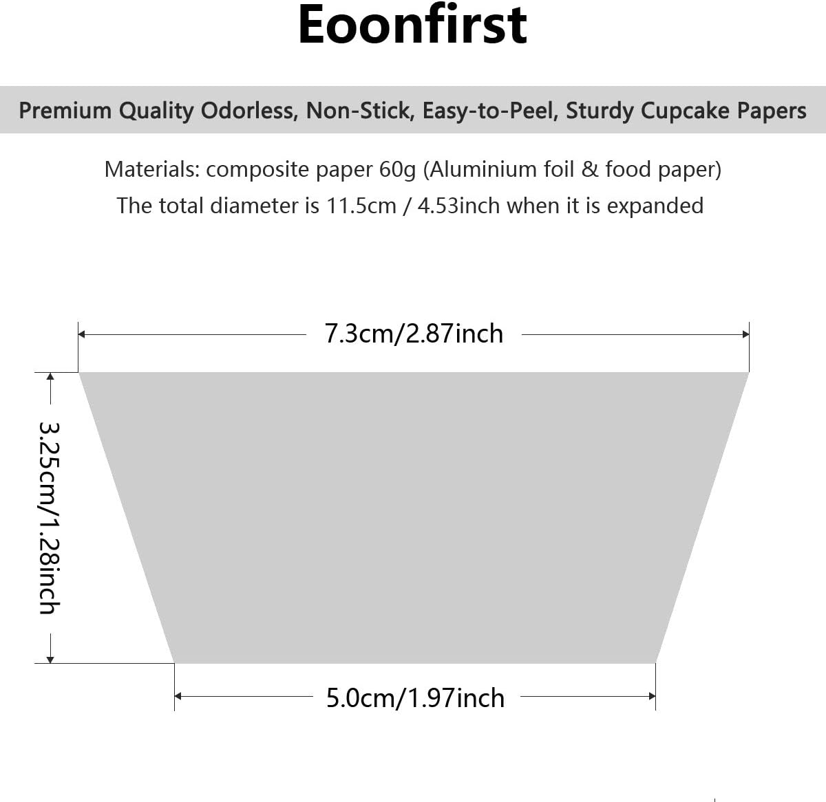 Eoonfirst Dark Purple Foil Cupcake Case Liners Valentine's Day Baking Muffin Paper Cups 200 Pcs