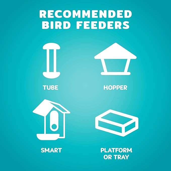 Audubon Park Waste Free Wild Bird Seed –12 lb. No Mess Blend with Sunflower Hearts & Peanut Pieces – Bird Food for Outside Feeders-PawvioPets