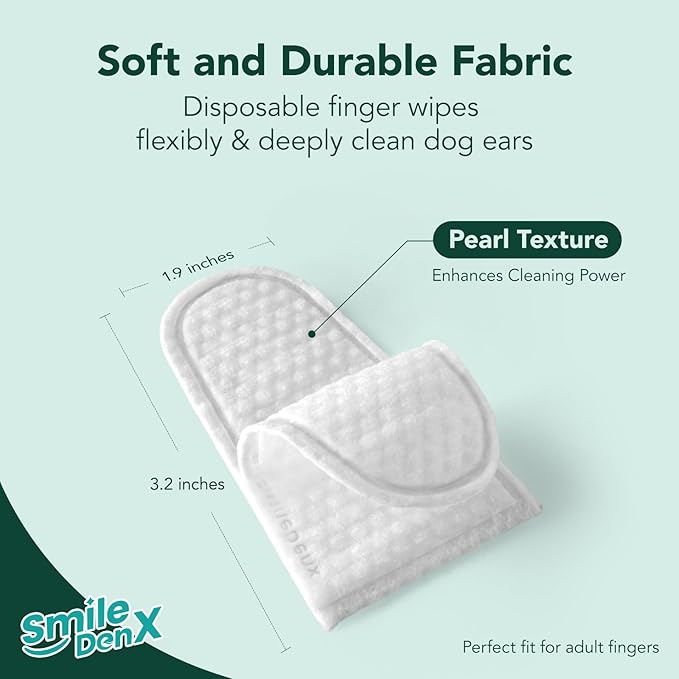 Dog Ear Cleaner Wipes - Dog Ear Infection Treatment Fast Relief from Ear Itching and Inflammation, Cat Ear Wipes Gently Remove Ear Wax Debris and Smelly (50 Pcs, Lavender)-PawvioPets