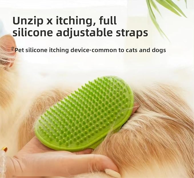 4PCS cat self groomer,cat brushes for indoor cats,Adjustable silicone self-cleaning massage tool for scratching, bathing, massaging, cleaning hair for cats and dogs-PawvioPets