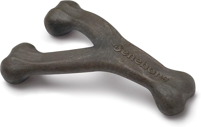 Benebone Pumpkin Spice Wishbone – Limited Edition Flavor, Durable Dog Chew Toy for Aggressive Chewers, Made in USA, Large-PawvioPets