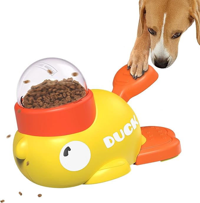 Dog Interactive Treat Dispenser Toy, Food Puzzle Slow Feeder-PawvioPets