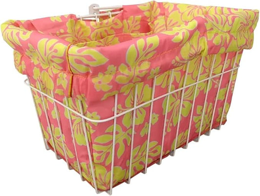 Cruiser Candy Bike Basket Liner Waterproof, Universal Fit for Most Bike Baskets, Stylish 2in1Tote, Bike Basket Cover, EBiKE Front Wire Or Wicker Bike Baskets Fits Up to 15x12x10-PawvioPets