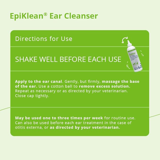 EpiKlean Ear Cleanser for Dogs and Cats, 12 oz-PawvioPets