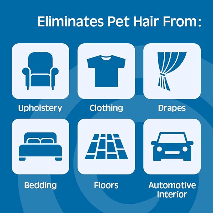 Gonzo Pet Hair Remover - 2 Pack - Lift and Remove Dog, Cat and Other Pet Hair from Furniture, Carpet, Bedding and Clothing-PawvioPets