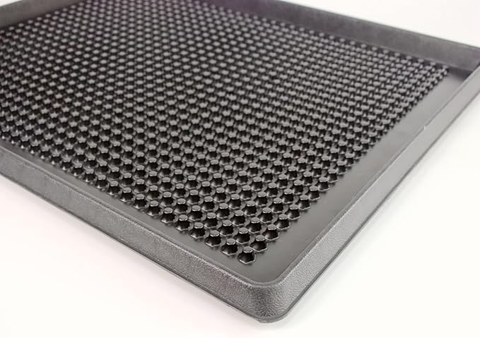 Dog Grass Pad with Tray 25"X20" - Portable Dog Litter Box for Balcony/Patio, Indoor/Outdoor Artificial Turf Pet Potty for Puppy Training, with Washable Pee Pad and Fake Grass Mat-PawvioPets