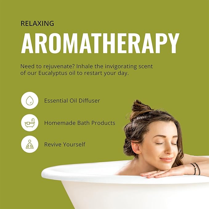 Eucalyptus Essential Oil (2 Pack) for Diffusers, Home Care, Candles, Aromatherapy, 16 oz Bulk Bottle, Eucalyptus Oil Spray-PawvioPets