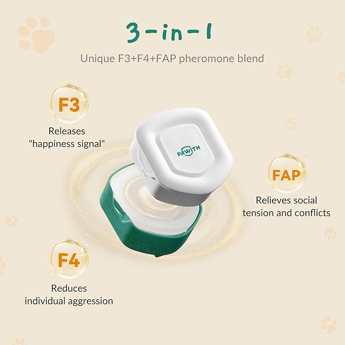 Cat Calming Diffuser for Travel – Pheromone Diffuser for Cats & Kittens to Reduce Anxiety and Stress-Related Behaviors, No Electricity Needed, Long-Lasting Enhanced Calming Aid (2 Pack)-PawvioPets