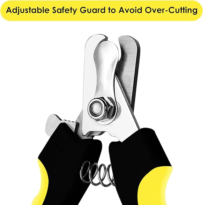 Candure Dog Nail Clippers for Pet Grooming - Professional Cat Nail Trimmers Suitable for Small to Medium Breeds with a Safety Guard & Nail File-PawvioPets