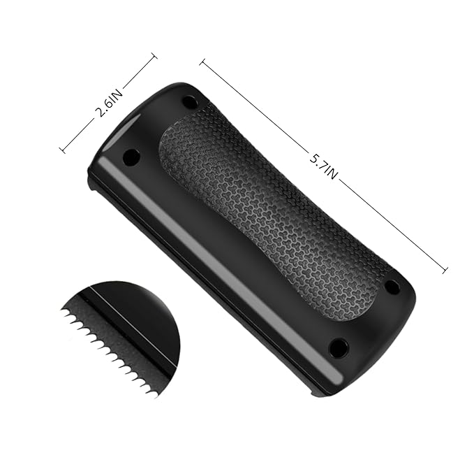 Deshedding Brush for Dogs & Cats - Dual-Head Pet Grooming Tool with Ergonomic Handle, Gentle Hair Removal Brush for Horses, Rabbits-PawvioPets