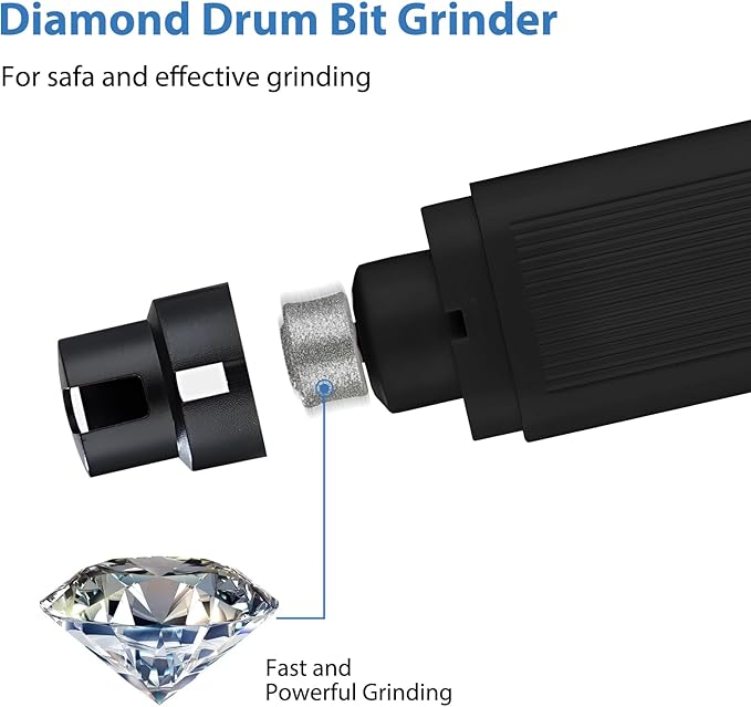 Dog Nail Grinder - 2 Speed Super Quiet and Low Vibration Electric Pet Nail Grinder - Rechargeable Dog Nail Trimmers for Small Dogs- Cat Nail Claw Clippers with 2 Level LED Lighting（Black）-PawvioPets