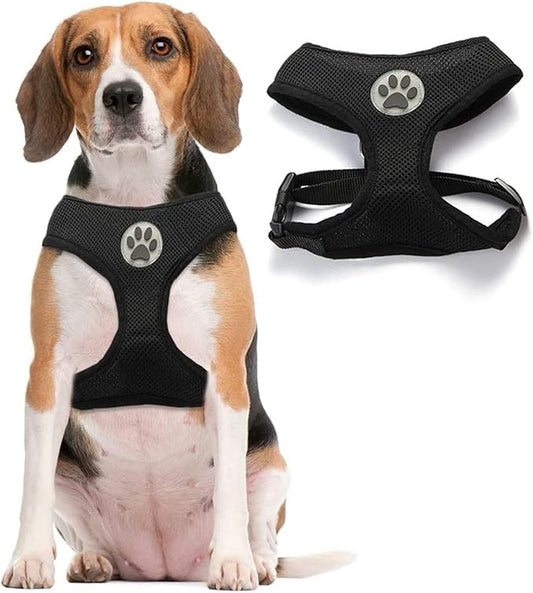 BINGPET Small Dog Harness - Breathable Mesh Puppy Cat Harnesses - No Pull Adjustable Dog Harness Dog Vest Harness for Small and Medium Dogs-PawvioPets