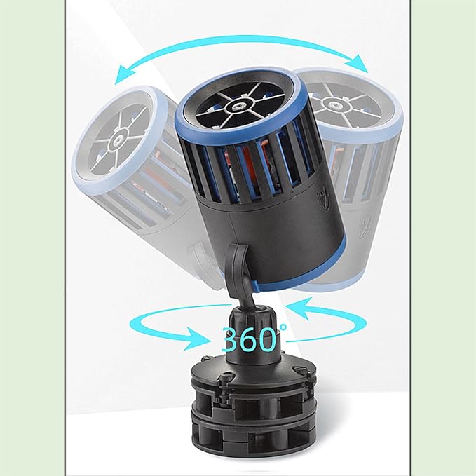 Carefree Fish Magnetic Aquarium Wave Maker 10W 1900Gph for 20~120Gal Fish Tank Quiet and Strong Powerhead Submersible Water Circulation Pump for Freshwater and Saltwater-PawvioPets