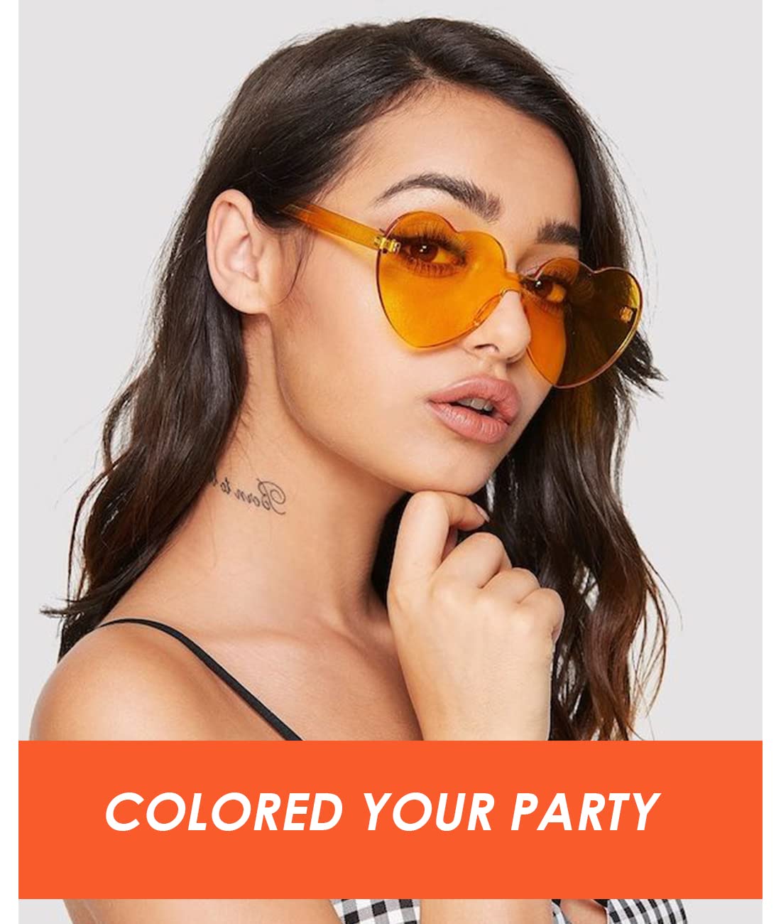 9 Pieces Colorful Bob Wig, 12" Straight with Flat Bangs, Bubble Gum Series Colored Party Wigs, Wigs for Women of Bachelorette Party Favors, Come with Extra Heart Bachelorette Sunglasses